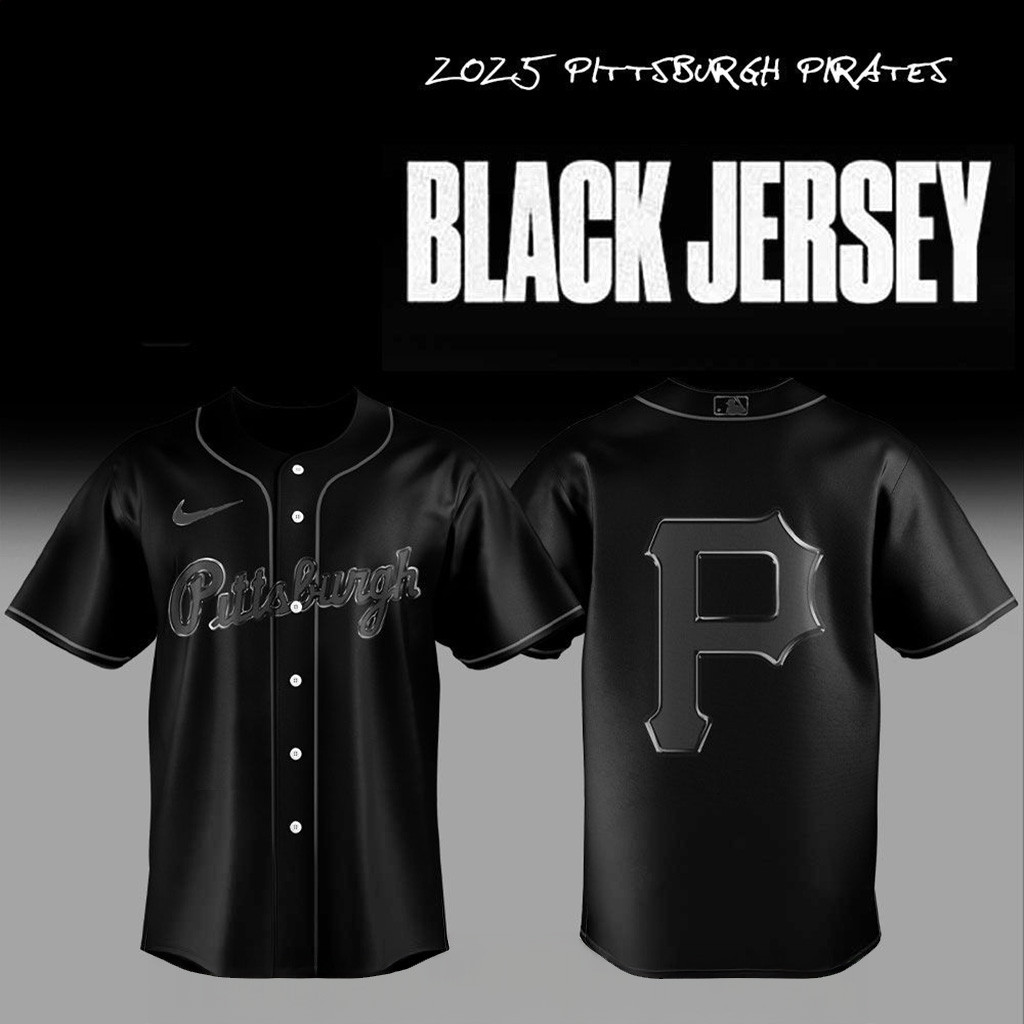 2025 Pittsburgh Pirates Back In Black Jersey Pittsburgh Pirates Merch Gifts For Baseball Lovers