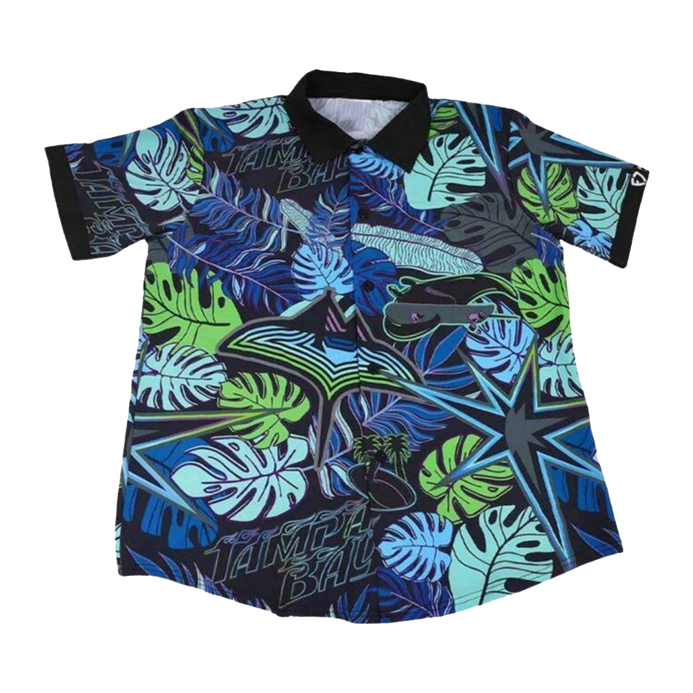 2025 Rays City Connect Tropical Hawaiian Shirt Tampa Bay Rays Merch Best Father's Day Gifts