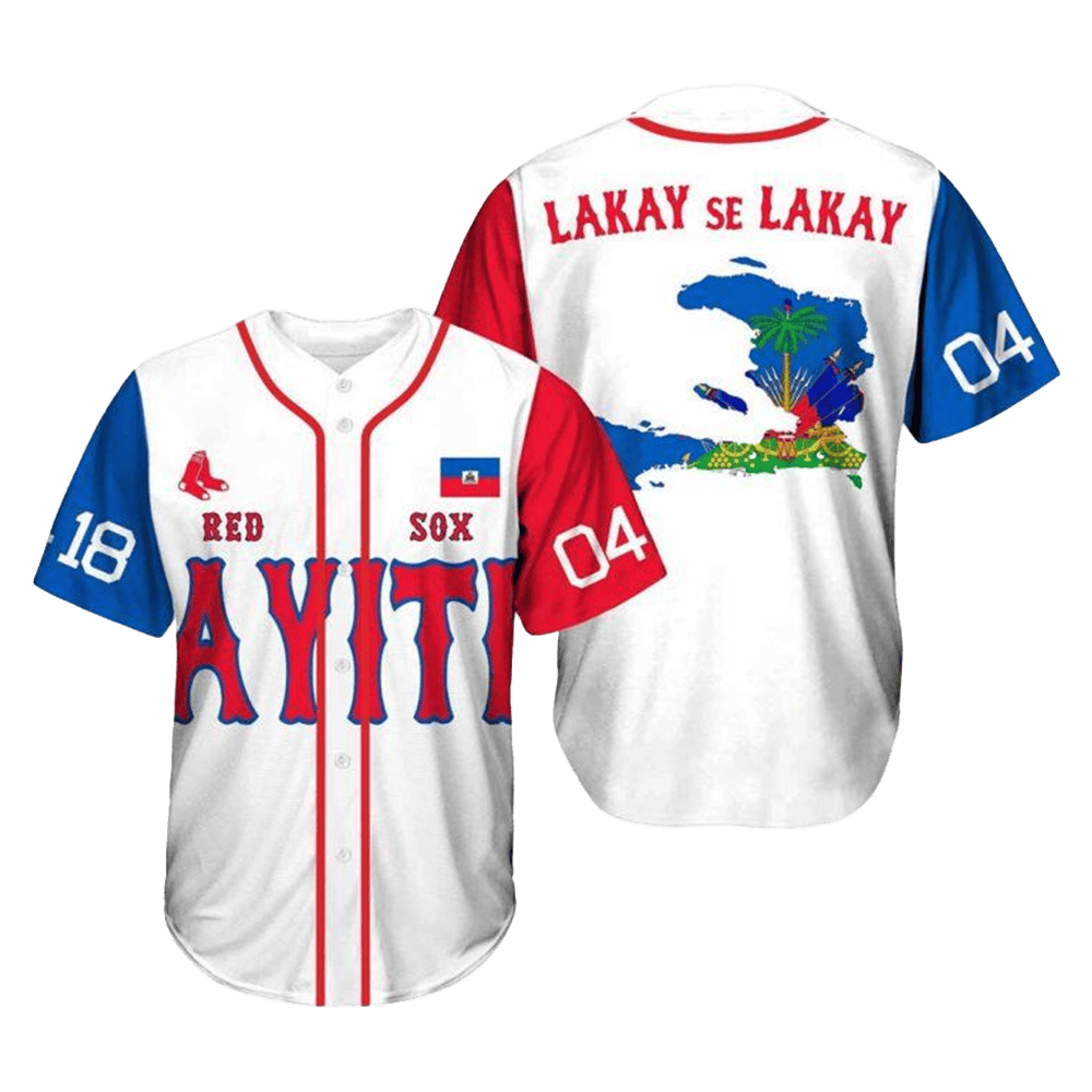 2025 Red Sox Haitian Celebration Jersey Boston Red Sox Merch Presents For Baseball Lovers