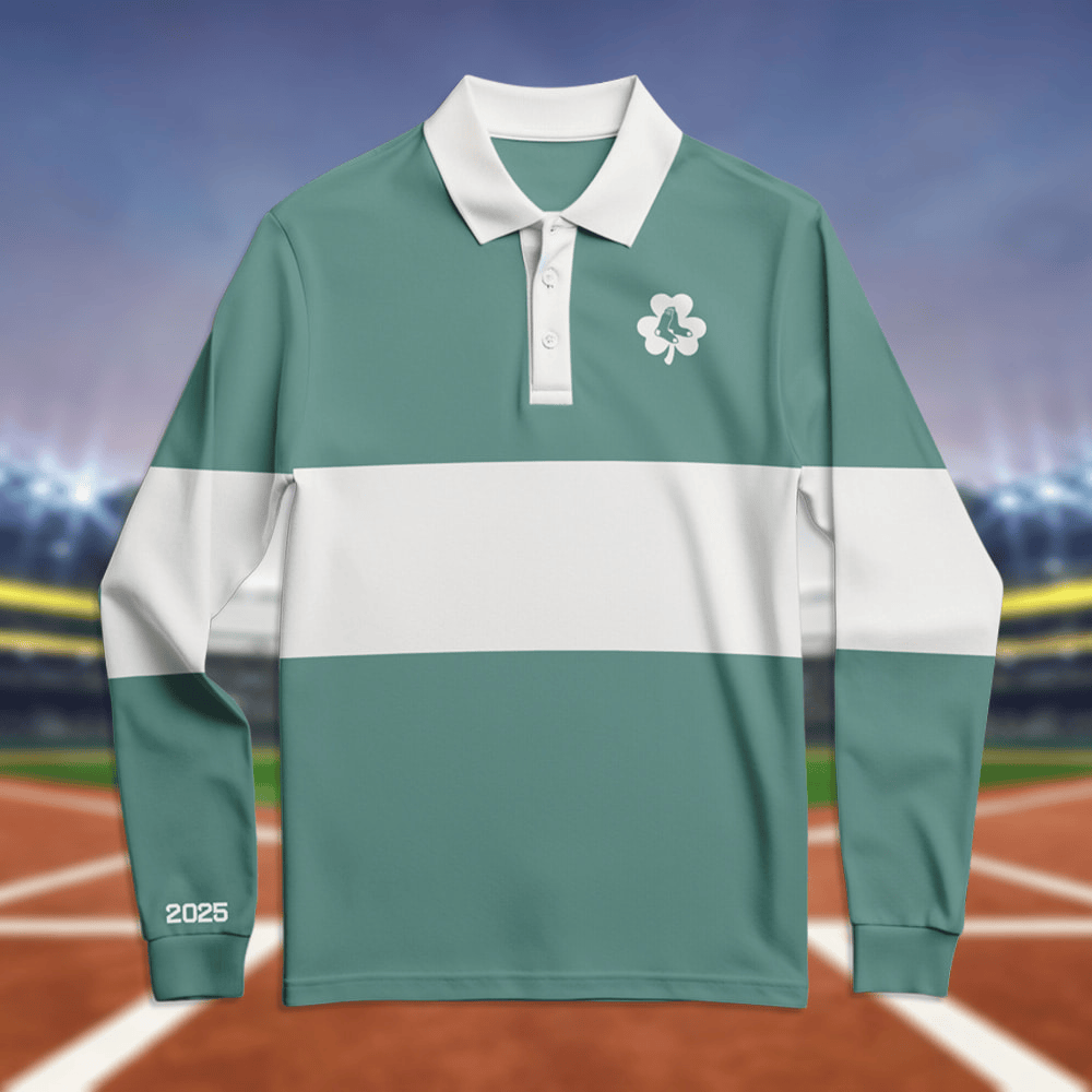 2025 Red Sox Rugby Shirt Giveaway Boston Red Sox Merch Baseball Player Gift Ideas