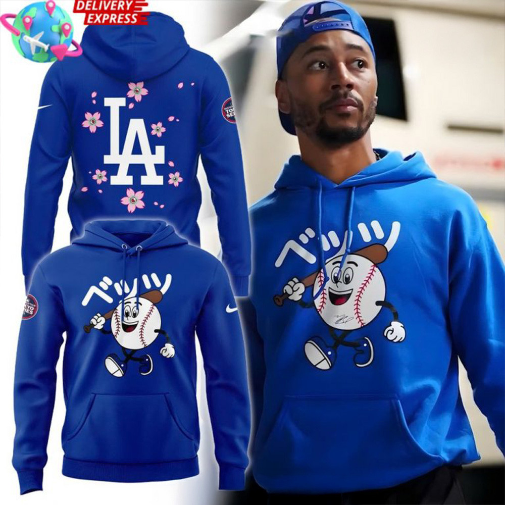 2025 Tokyo Series Los Angeles Dodgers Edition Hoodie Best Father's Day Gifts For Husband