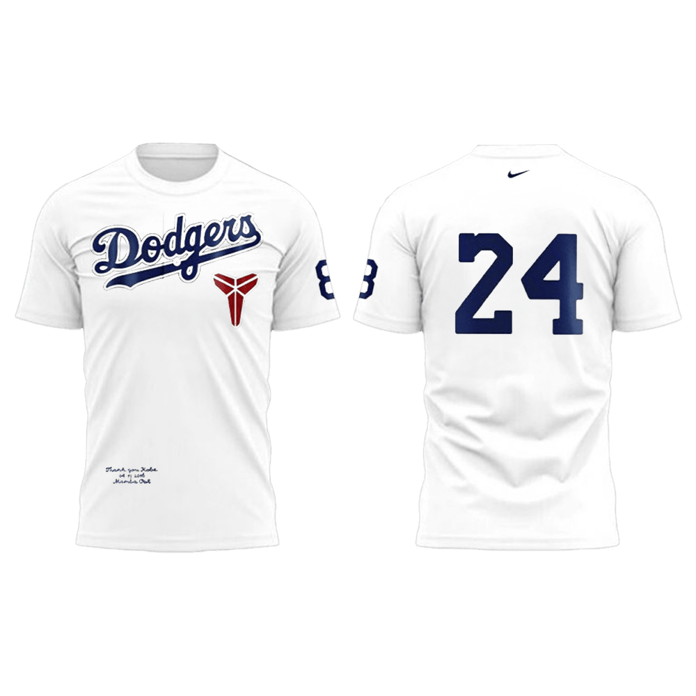 A Kobe Bryant  Mamba x LA Dodgers T-Shirt Father’s Day Gifts
