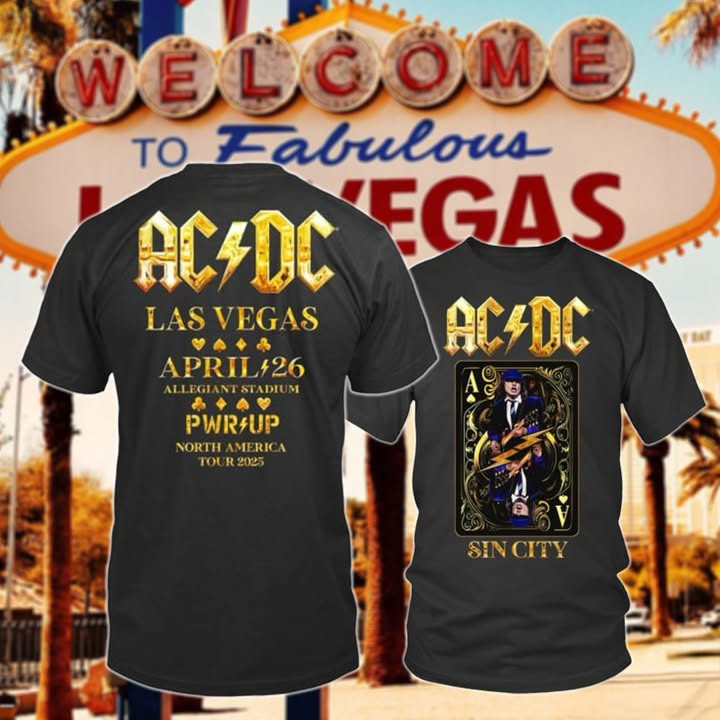 ACDC Las Vegas 2025 Tour T-Shirt Gift For ACDC Fans