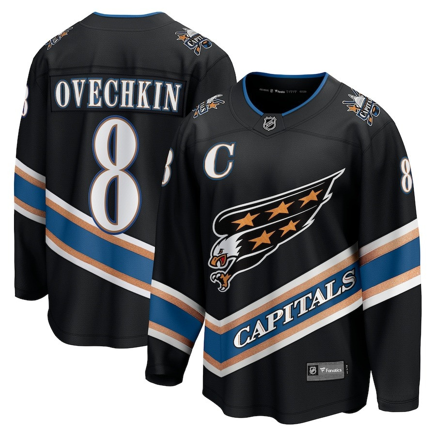 Alex Ovechkin Jersey Men's Washington Capitals Alternate 50Th Anniversary Player Jersey