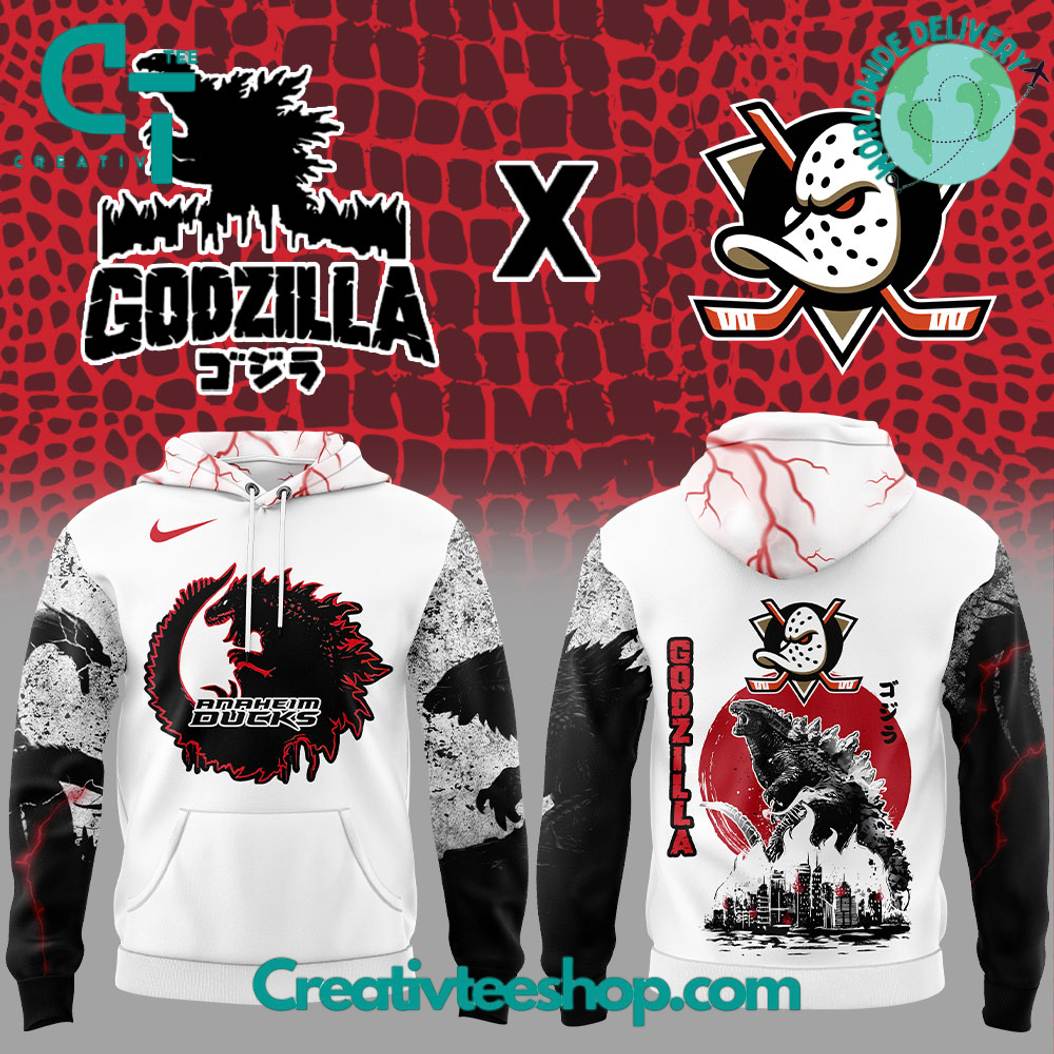 Anaheim Ducks x Godzilla Special Edition Hoodie