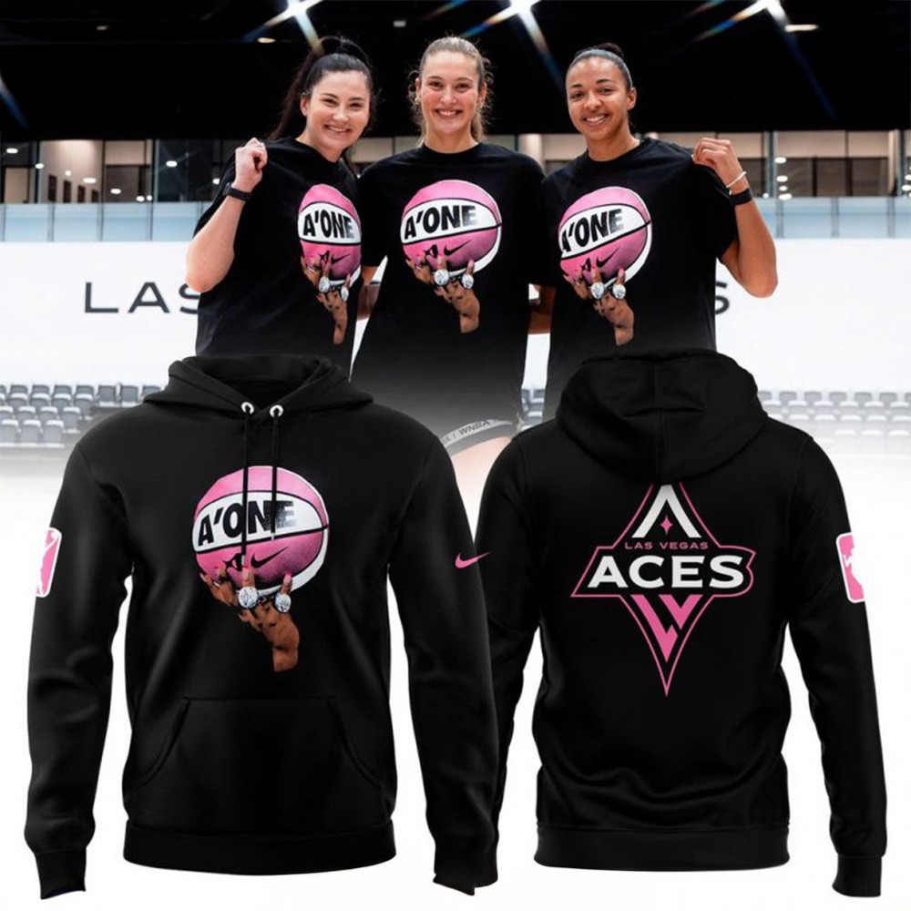 A'ONE Las Vegas Aces Championship Hoodie Las Vegas Aces Merch Best Mothers Day Gifts
