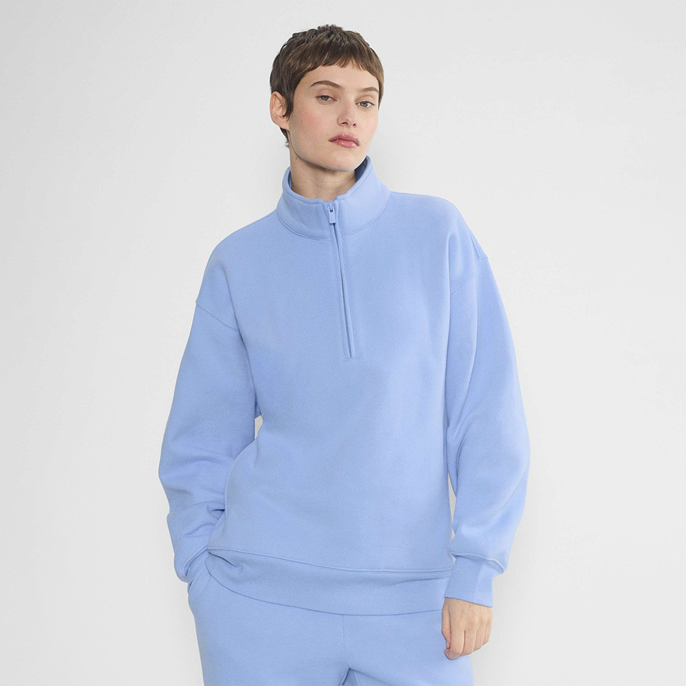 Aritzia Dayflower Blue Collar Zip Sweatshirt Awesome Mother's Day Gifts 2025