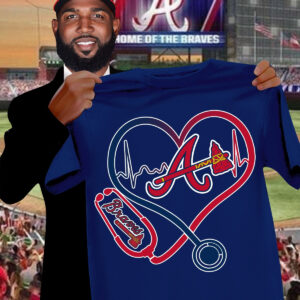 Atlanta Braves Nurses Night T-Shirt Honor Nurses Day Baseball Lovers Gifts For Fans