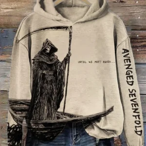 Avenged Sevenfold Merch Avenged Sevenfold Grim Reaper Hoodie Unique Father's Day Gifts