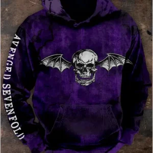Avenged Sevenfold Wings Skull Hoodie Avenged Sevenfold Merch Best Father's Day Birthday Gifts