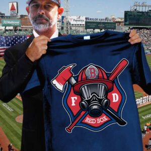 Boston Red Sox Firefighter Fire Dept T-Shirt Honor Fireman Baseball Fan Merch Gifts