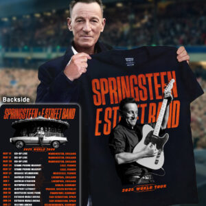 Bruce Springsteen World Tour 2025 T-Shirt Springsteen And E Street Band Fan Gift Ideas