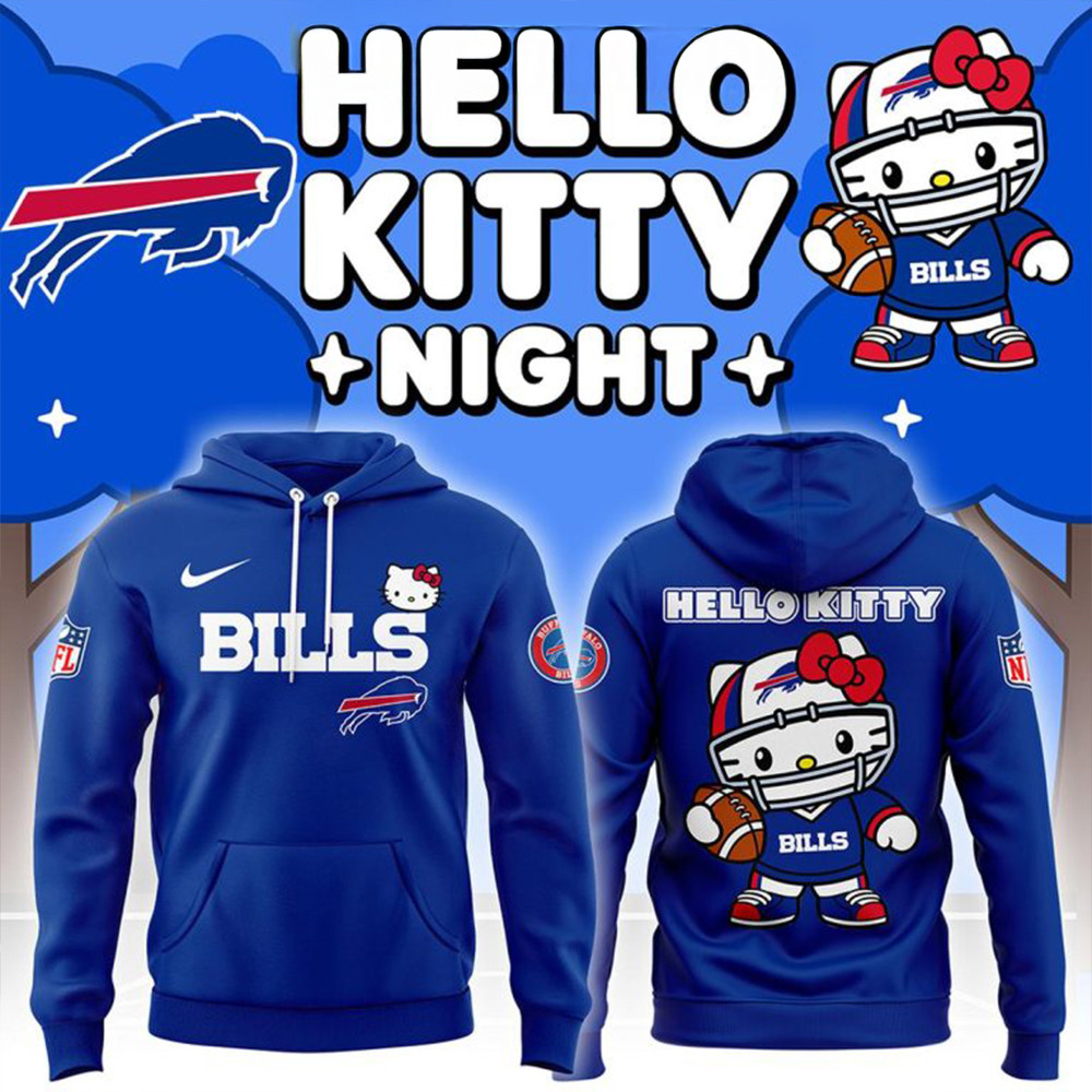 Buffalo Bills 2024 Hello Kitty Football Gameday Ready Hoodie Football Fan Gift Ideas