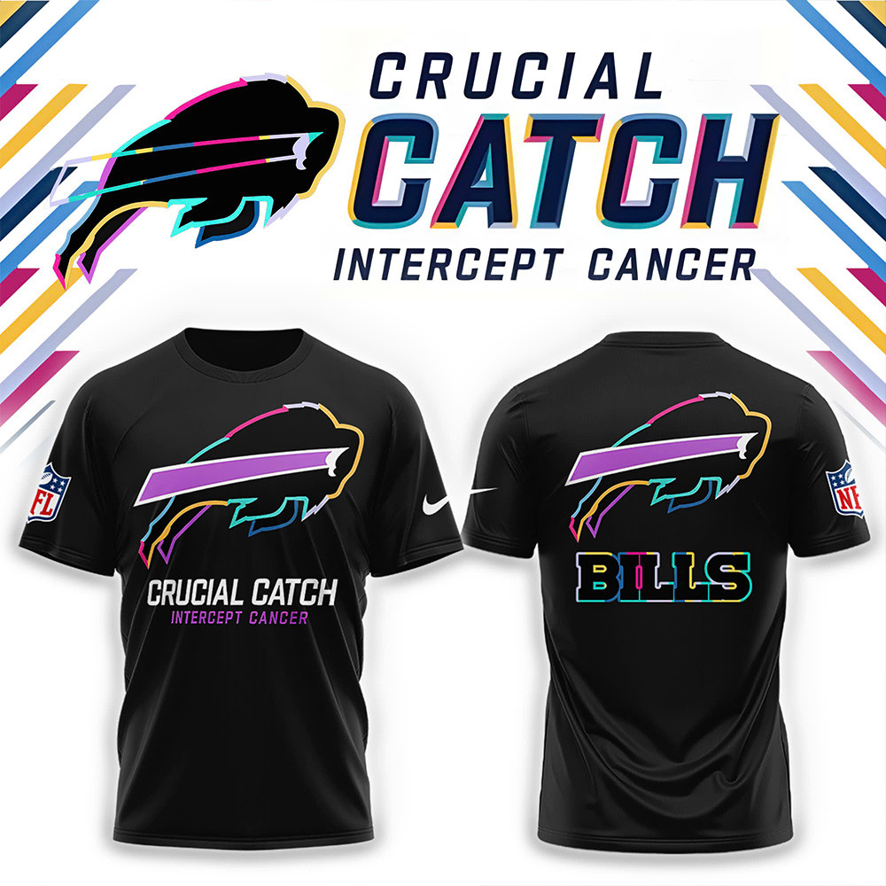 Buffalo Bills 2025 NFL Crucial Catch T-shirt Football Related Gifts