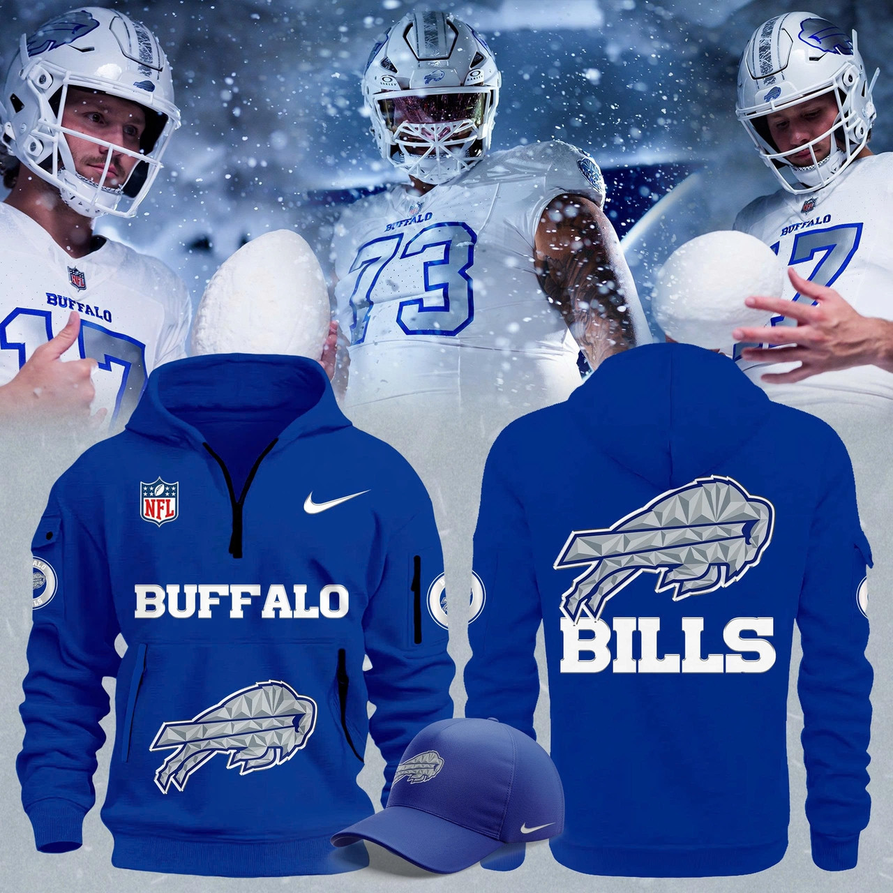 Buffalo Bills Blue Nfl Rivalries Uniforms New Hoodie 2025 Idea Merch Fan Gift