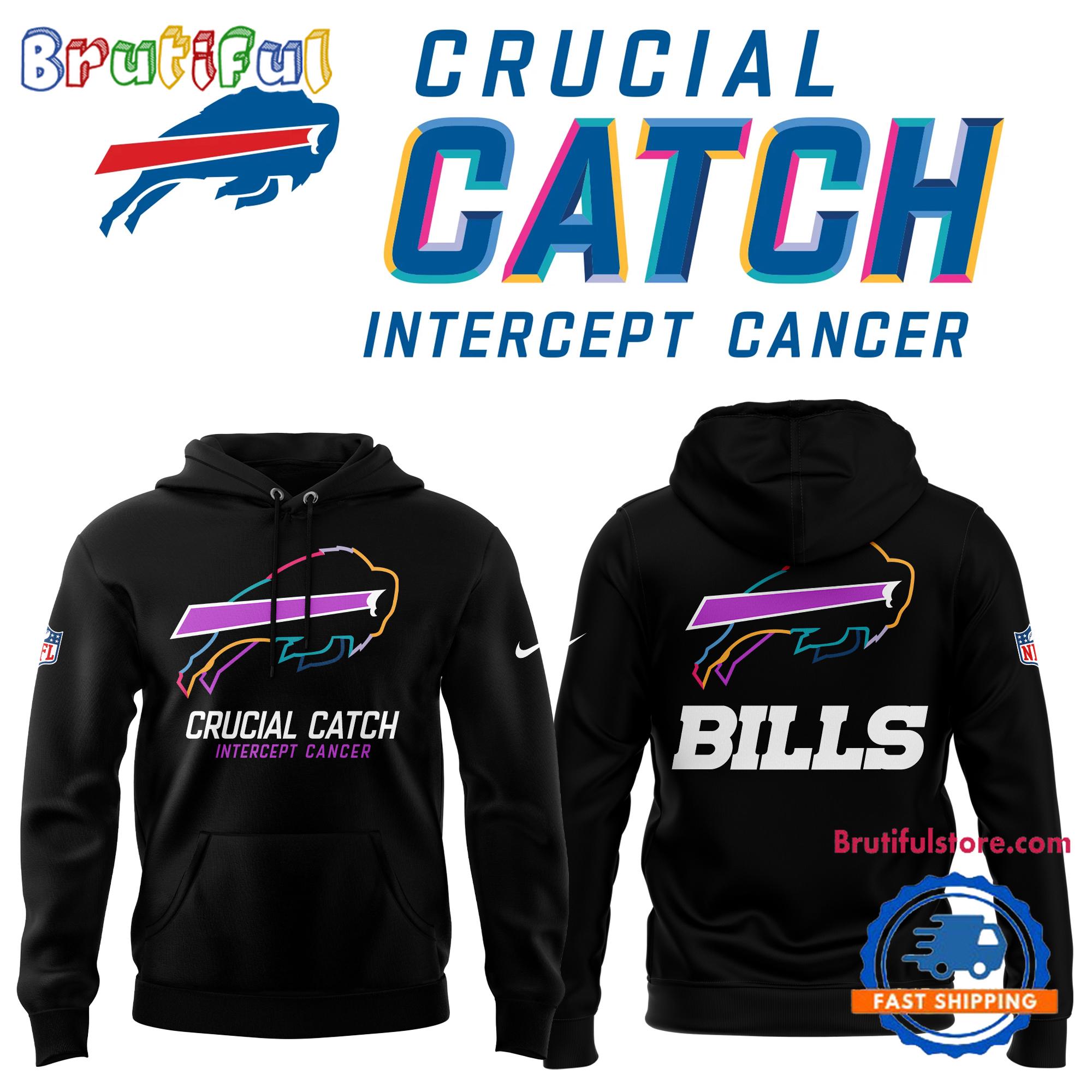 Buffalo Bills NFL Crucial Catch Intercept Cancer 2024 Limited New Hoodie