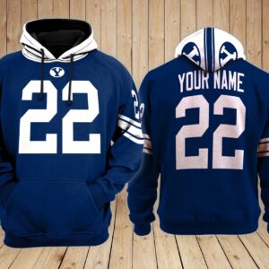 BYU Cougars football NCAA Custom 3D Hoodie PT19193