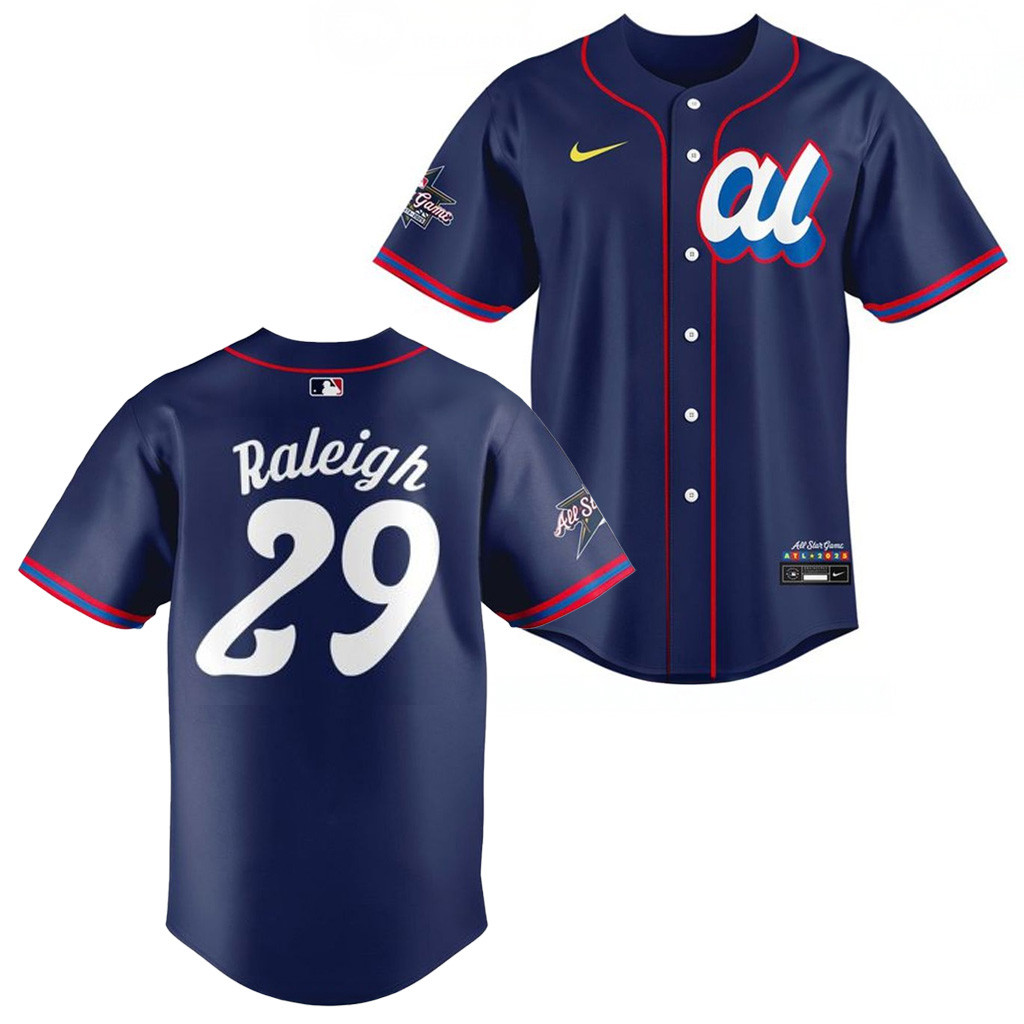 Cal Raleigh Seattle Mariners 2025 MLB All Star Game Baseball Jersey MLB Merch Him Gifts