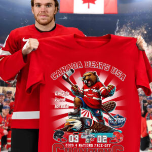 Canada Beats USA 2025 4 Nations Face-Off Champions Shirt Gifts For Hockey Fans