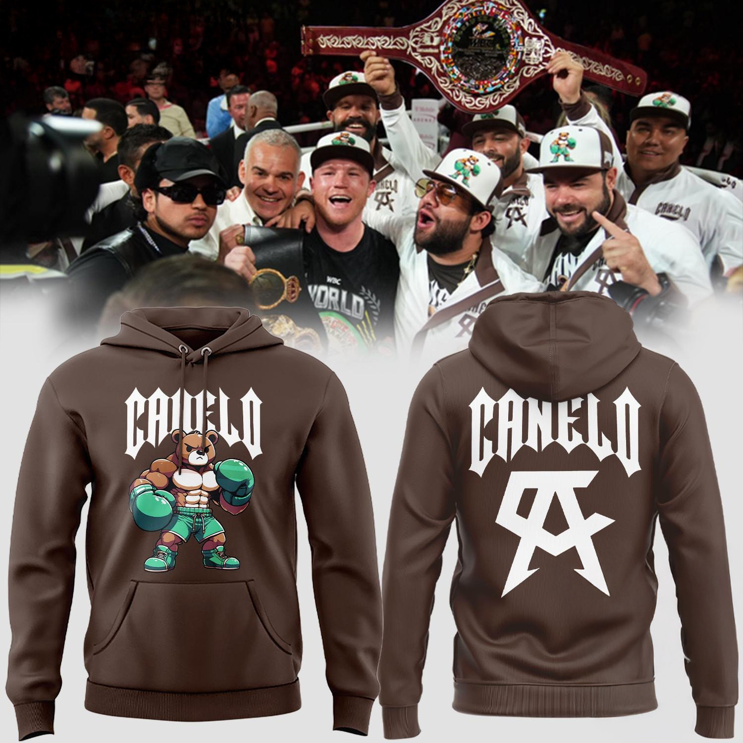 Canelo Alvarez Hoodie Canelo Bear Hoodie Boxer Gifts For Fans