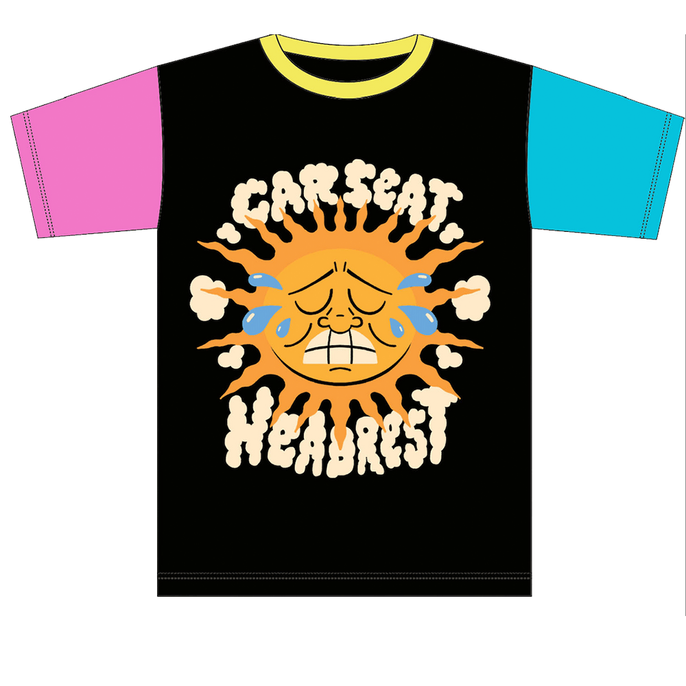 Car Seat Headrest Merch Colorblock Sun Tee Gifts For Rock Band Fans