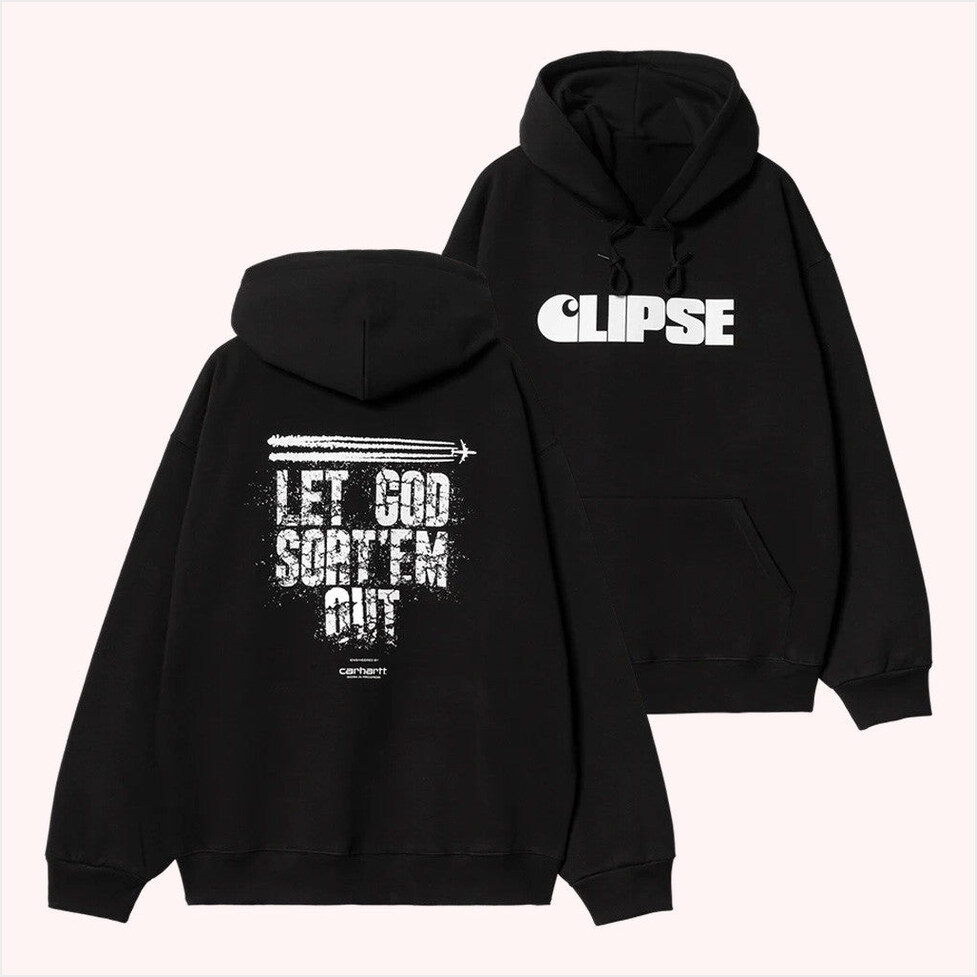 Carhartt Wip X Clipse Let God Sort Em Out Hoodie Clipse Tour Merch Birthday Gift Ideas For Him
