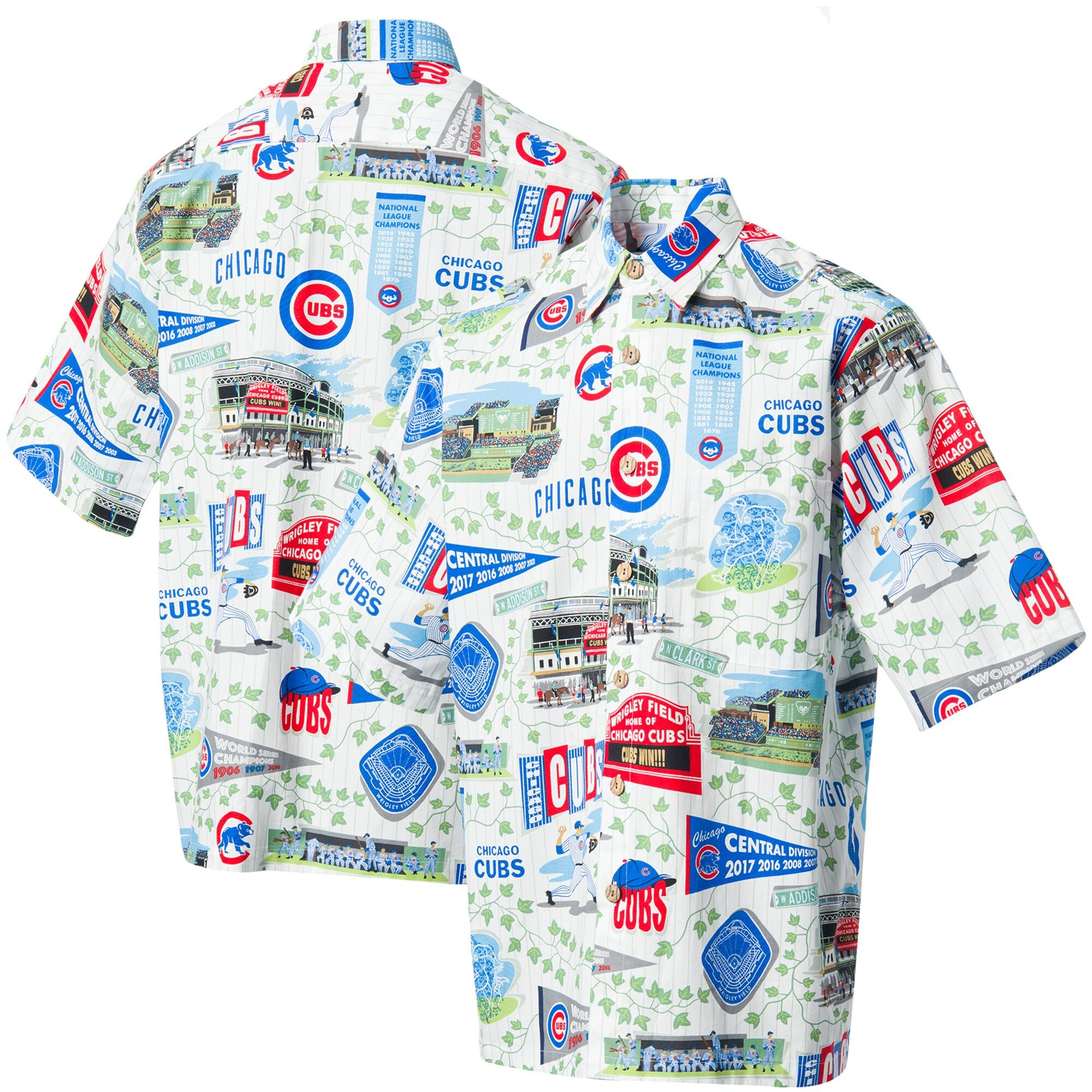 Chicago Cubs Hawaiian Shirt MLB Aloha Shirt Fathers Day Presents For Baseball Fans