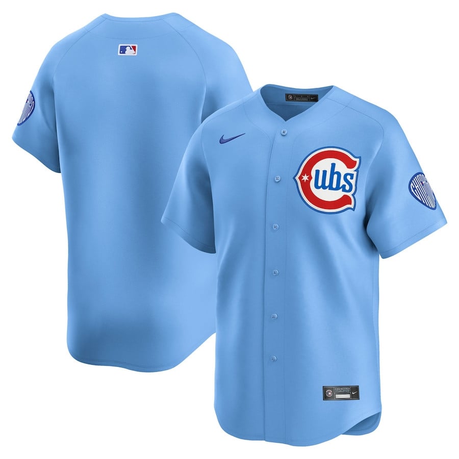  Chicago Cubs Limited Alternate 2 Men Jersey - Baby Blue - JS518