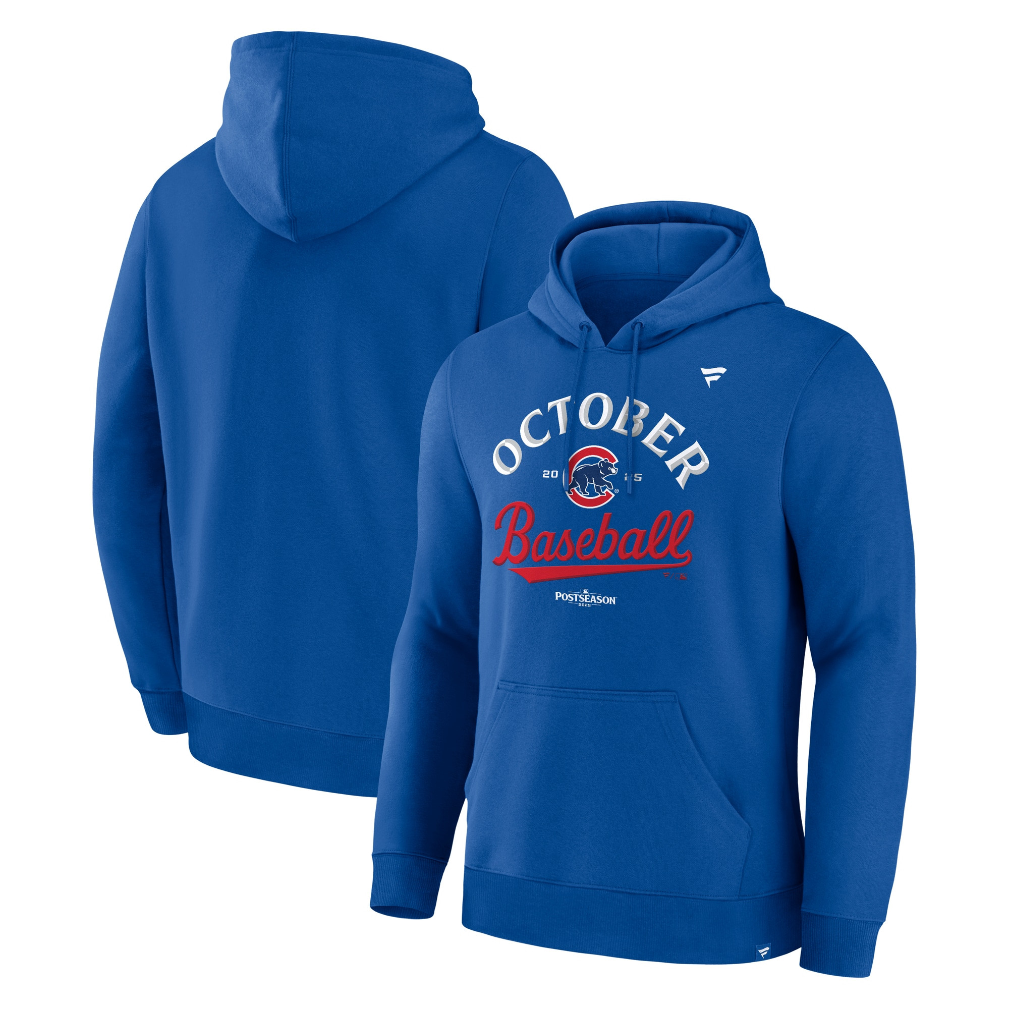 Chicago Cubs October Baseball Merch Hoodie Royal 2025 Mlb Postseason Gifts For Casual Wear