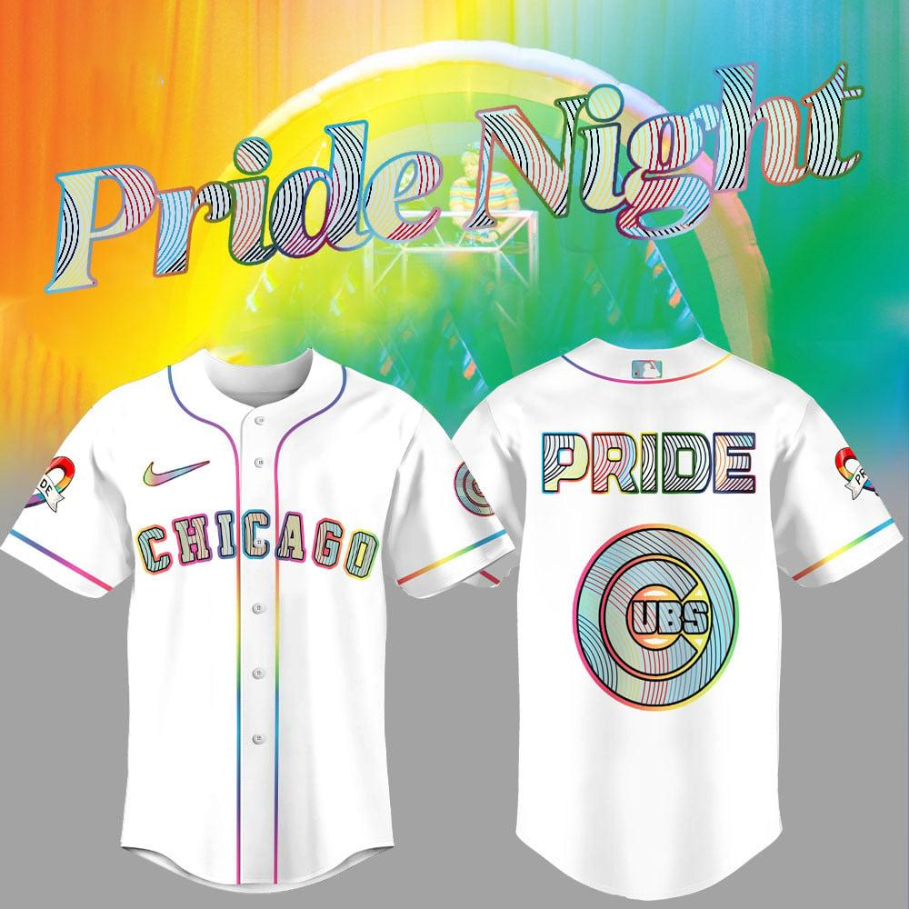 Chicago Cubs Pride Night Limited Edition Baseball Jersey Chicago Cubs Merch Step Dad Gifts