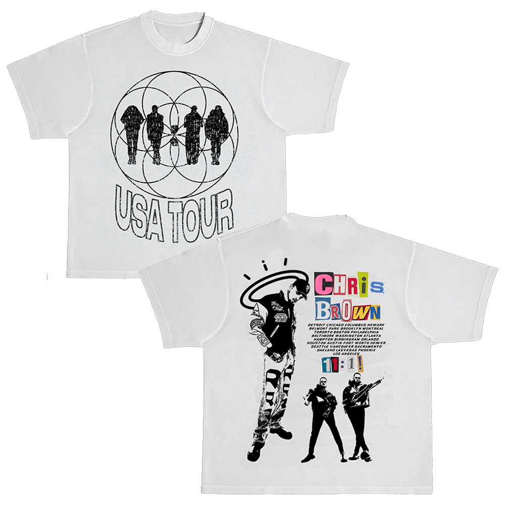 Chris Brown Merch Chris Brown 11:11 USA Tour T-Shirt Father's Day Presents For Son