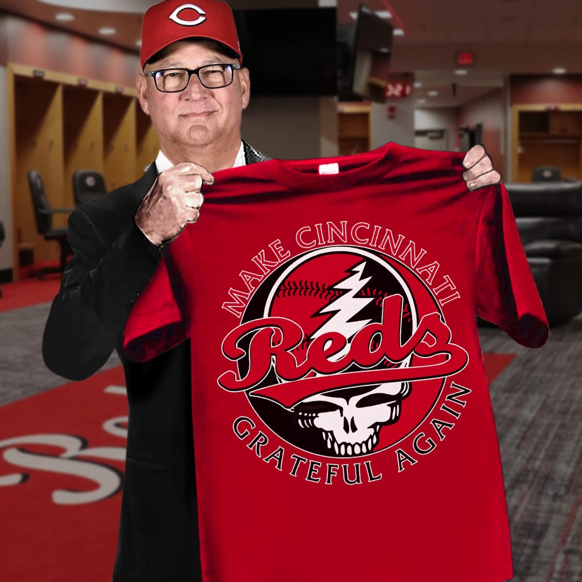 Cincinnati Reds Grateful Dead Make Cincinnati Grateful Again T-Shirt Cincinnati Reds Merch