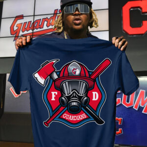 Cleveland Guardians Firefighter Fire Dept Shirt Honor Firefighter Night Baseball Fan Merch