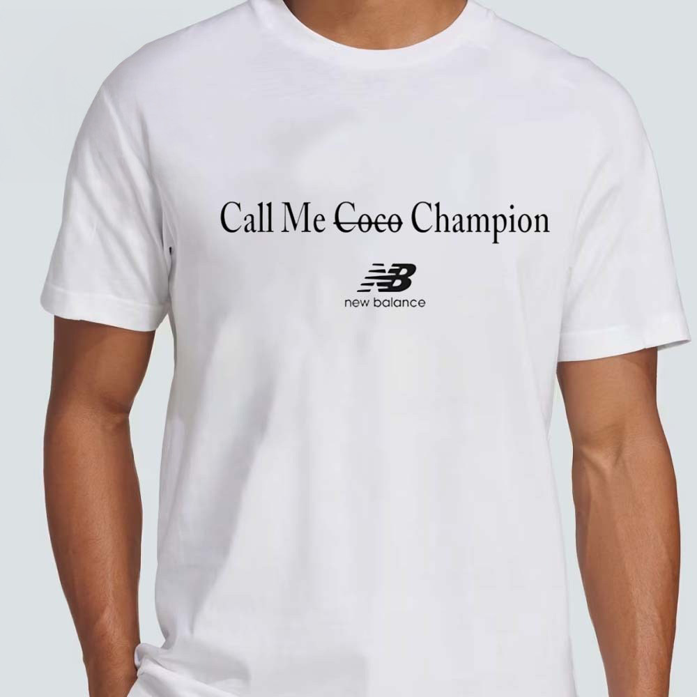 Coco Gauff X New Balance Call Me Champion T-Shirt Coco Gauff Merch Tennis Lovers Gifts