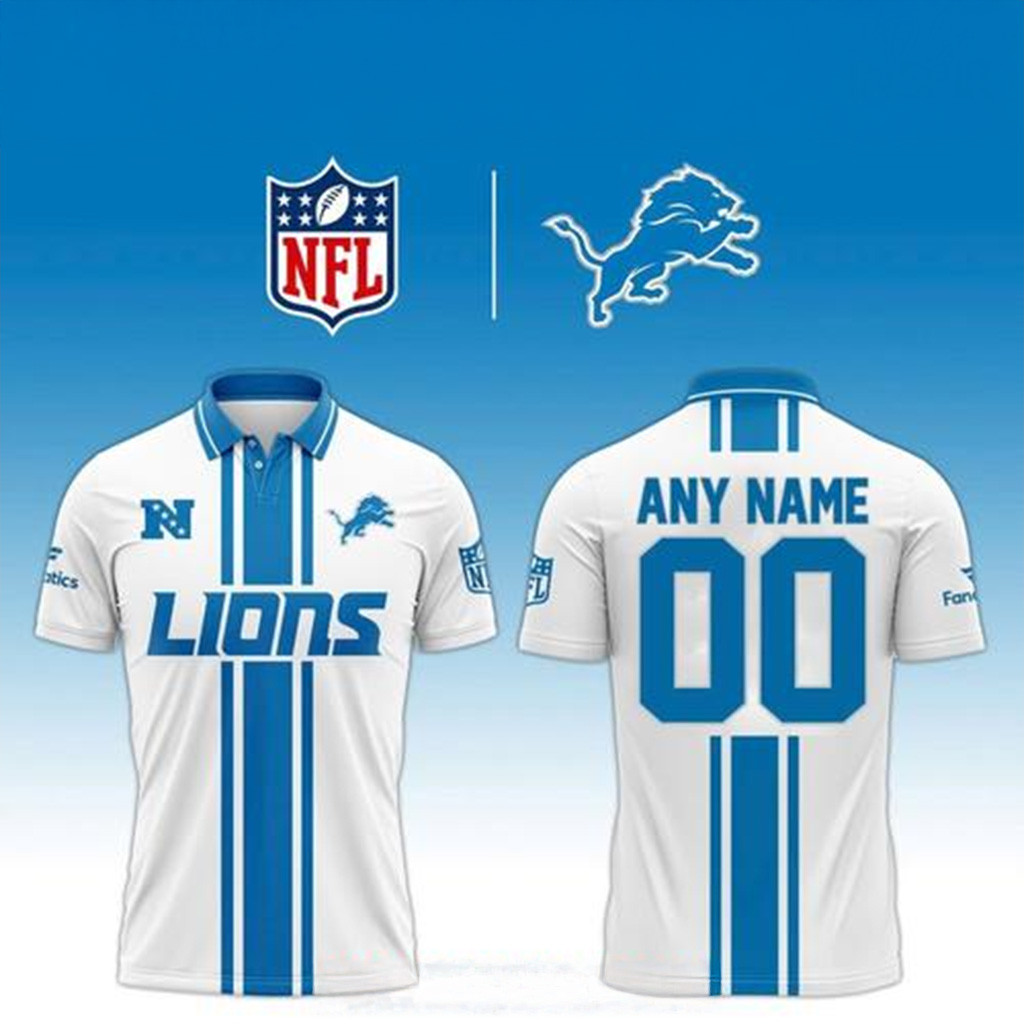 Custom Detroit Lions NFL 2025 Football Jersey Detroit Lions Merch Football Fan Gift Ideas