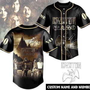 Custom Led Zeppelin Merch Jersey Best Gifts For Led Zeppelin Lovers Fans For Him