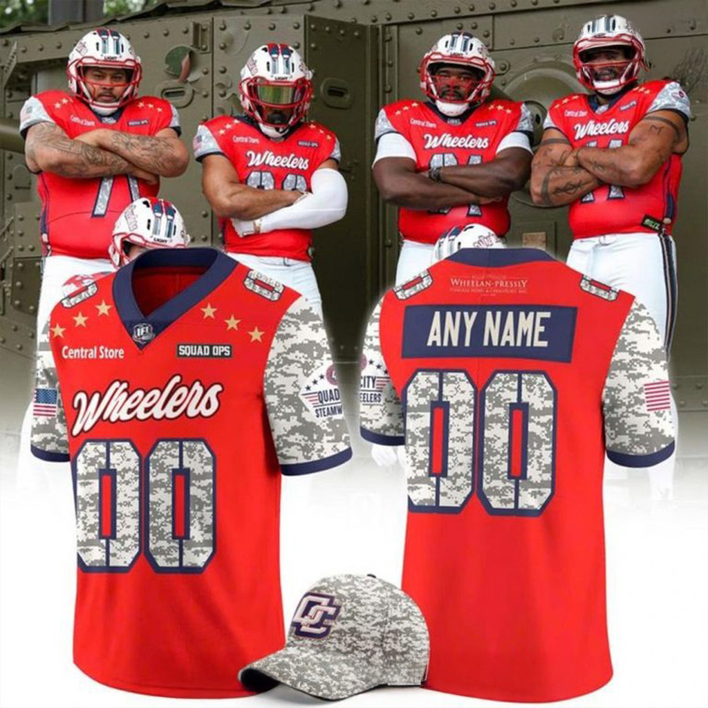 Custom Quad City Steamwheelers Military Appreciation Night 2025 Special Football Jersey Fans Gift