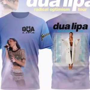 Dua Lipa Radical Optimism Tour 2025 3D T-Shirt Music Gifts For Fans