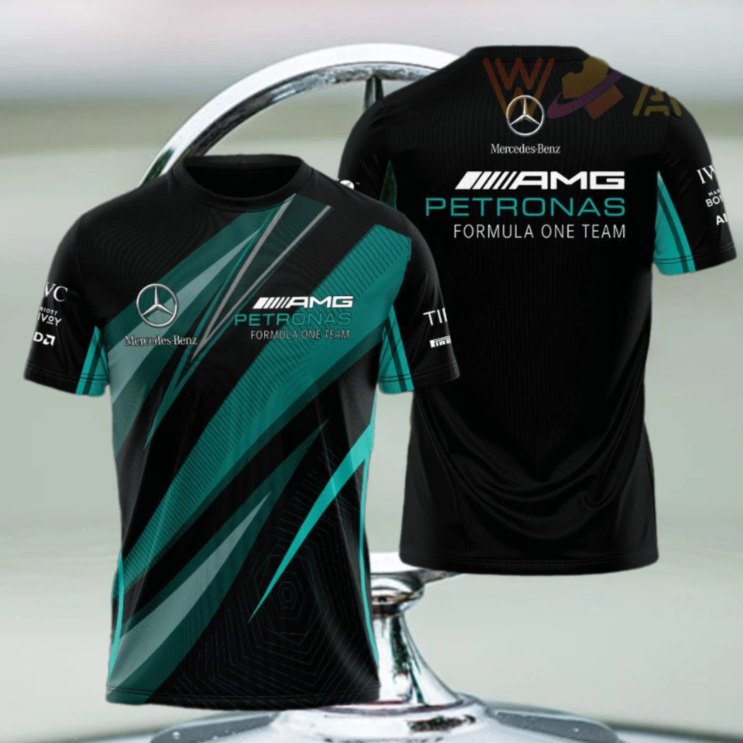 F1 Mercedes AMG Petronas 3D T-Shirt Gift For Car Lovers Gift For Him