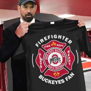 Firefighter Ohio State Buckeyes Fan T-Shirt Ohio State Buckeyes Football Fan Merch Clothing