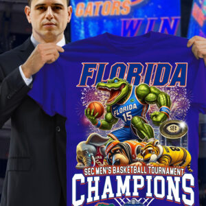 Florida Gators Sec Champions 2025 T-Shirt Men's Basketball Tournament Championship
