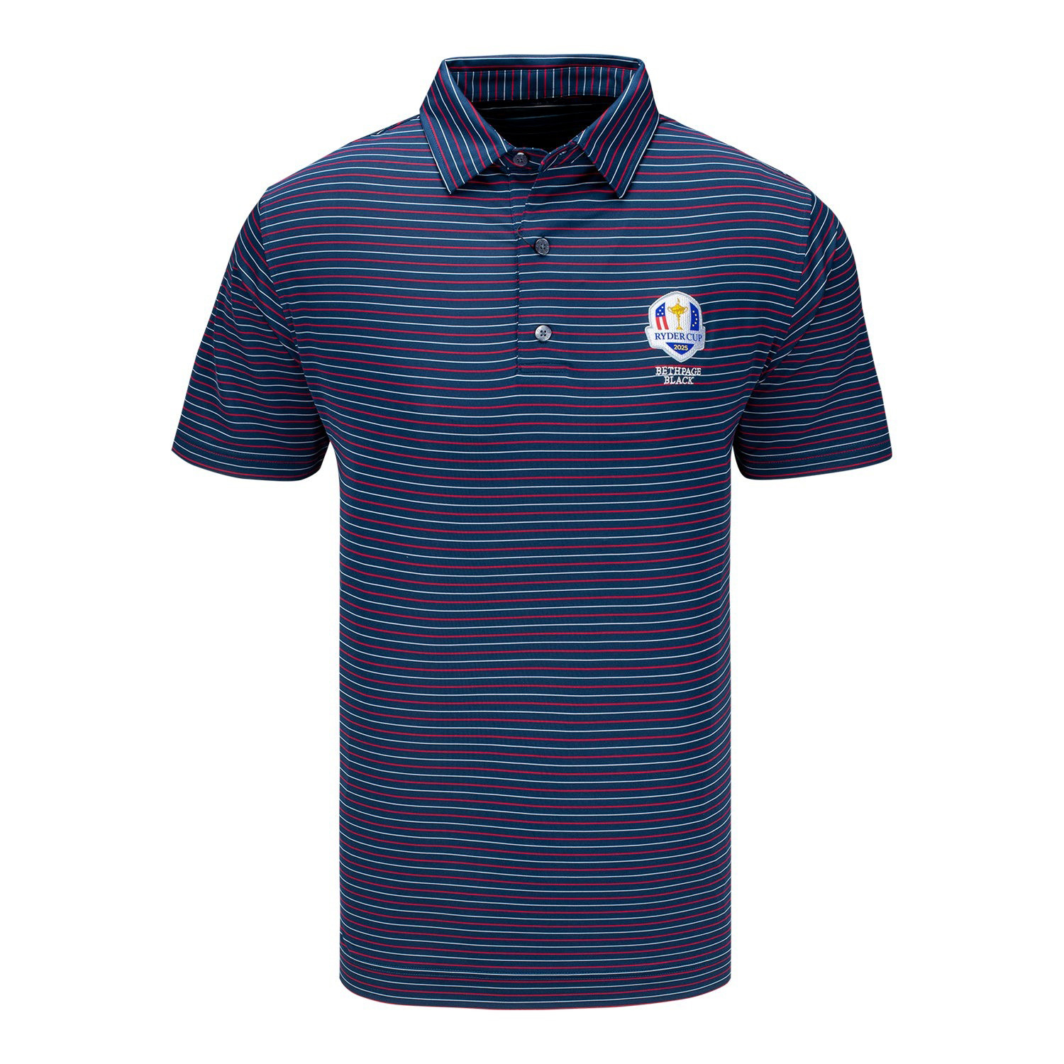 FootJoy 2025 Ryder Cup Heather Stripe Polo Shirt Best Presents For Golfers