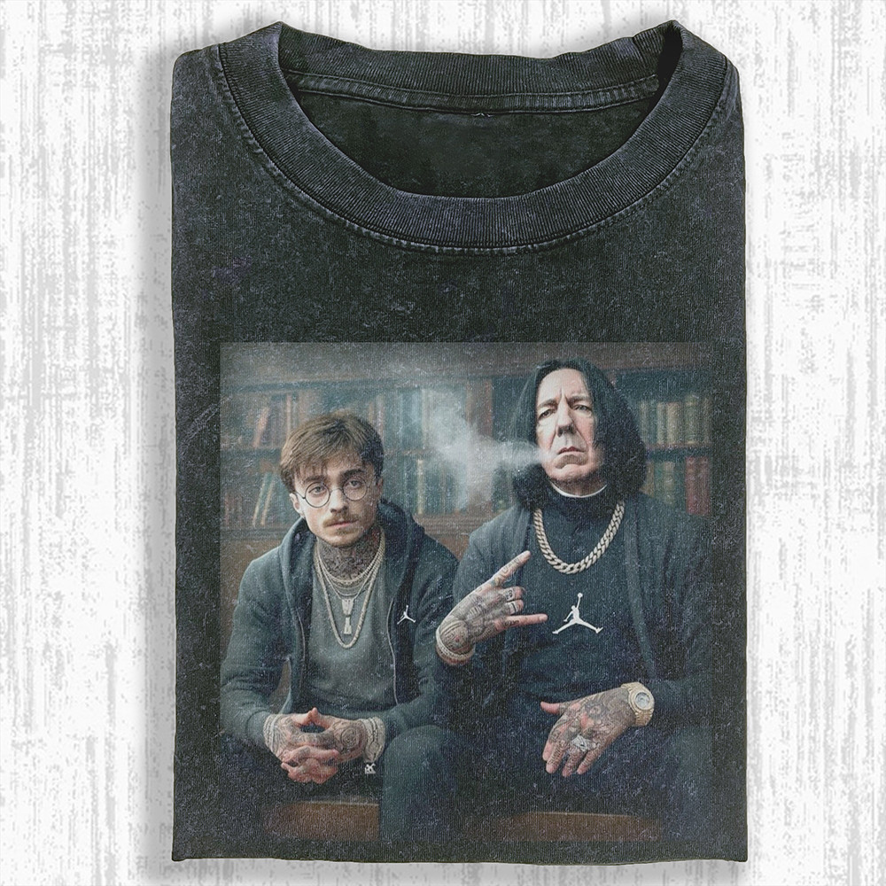 Harry Potter And Severus Snape T-Shirt Thug Life Funny Harry Potter Gifts For Him