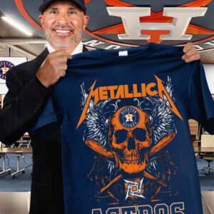 Houston Astros Metallica Tour Merch T-Shirt Best Gifts For Astros Fans Metallica Lovers