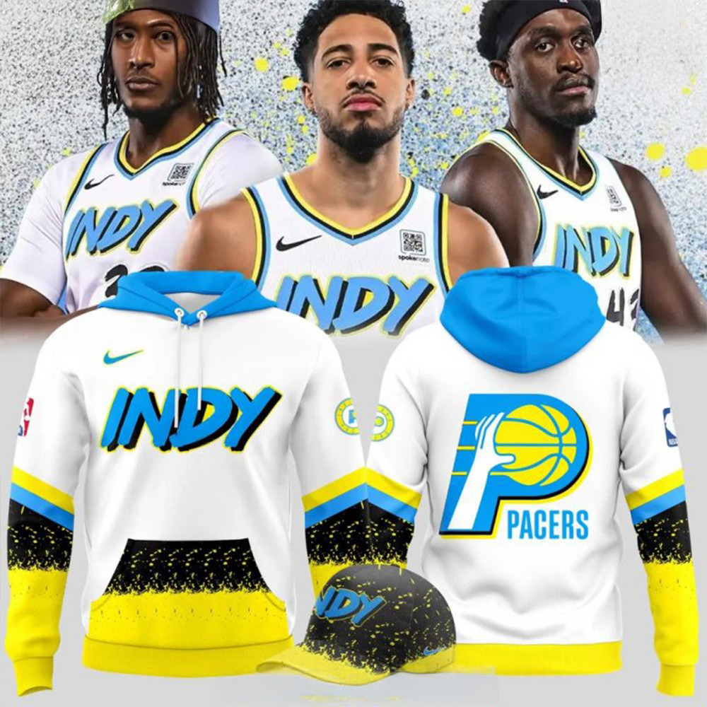 Indiana Pacers City Edition 2024-25 Hoodie Indiana Pacers Merch Top 10 Father's Day Gifts