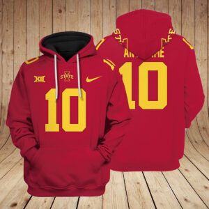 Iowa State Cyclones football NCAA Custom 3D Hoodie PT22842