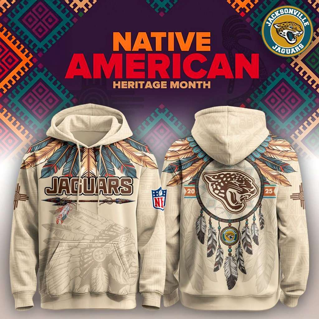 Jacksonville Jaguars Native American Heritage Month Hoodie Jacksonville Jaguars Merch