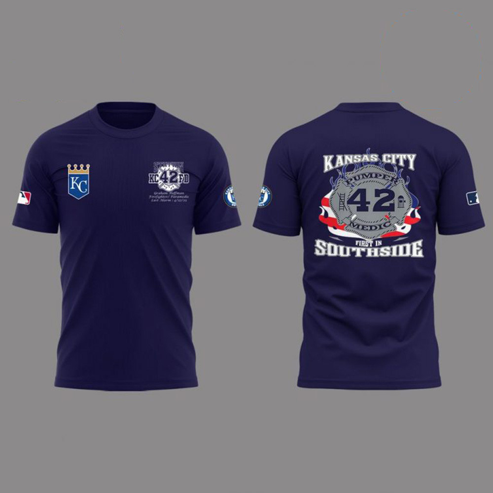 KCFD Kansas City Royals x Firefighter Paramedic Our Love The Family Of Graham Hoffman T-Shirt
