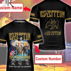 Led Zeppelin Anniversary 55 Years T-Shirt