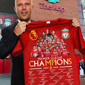 Liverpool F.C. Premier Champions League T-Shirt 2024 25 You Never Walk Alone Fan Gift Items